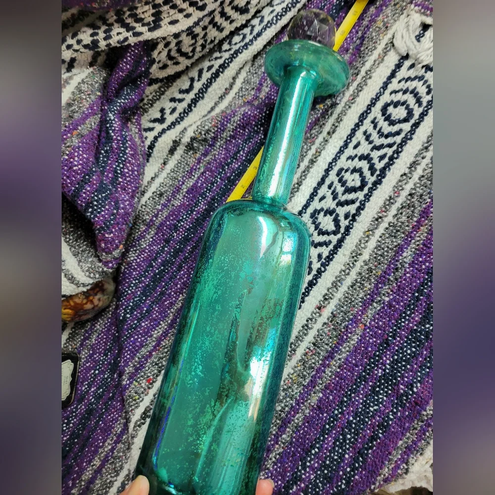 Large glass poison bottle beautiful bottle decoration